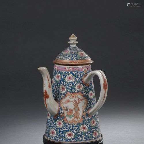 CHINE, période Qianlong (1736-1795) Cafetière tronconique à ...