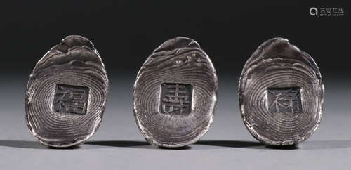 SILVER CAST INGOTS SET