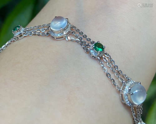 18K GOLD WITH JADEITE BRACELET