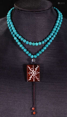 TIBETAN TURQUOISE NECKLACE