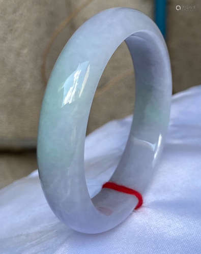 JADEITE CARVED BANGLE