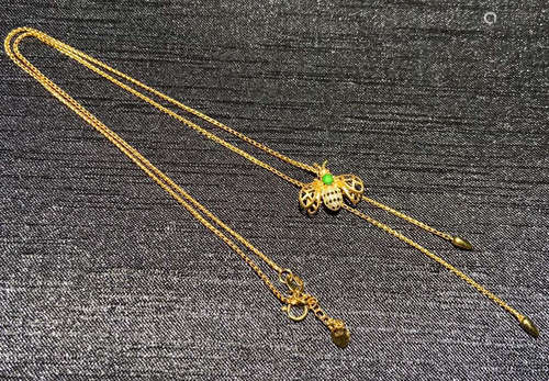 18K GOLD WITH JADEITE NECKLACE