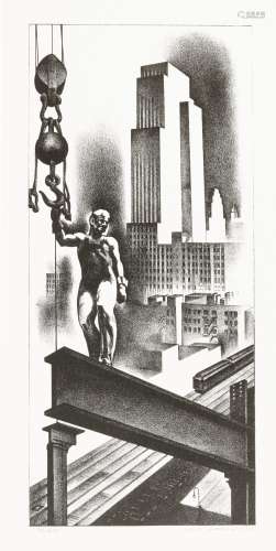 Louis Lozowick (1892-1973); Above the City;