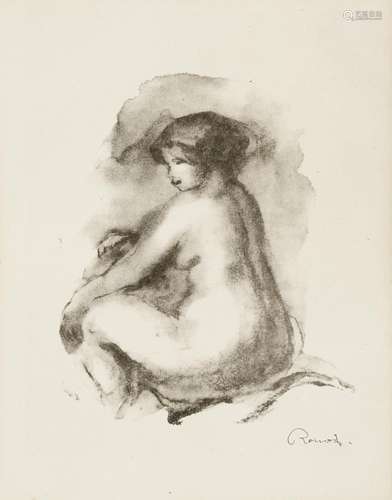 Pierre-Auguste Renoir (1841-1919); Étude de Femme Nue, Assis...