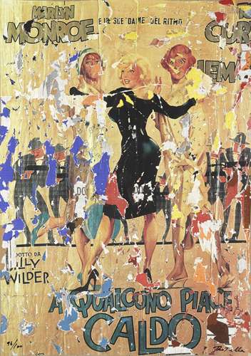 Mimmo Rotella (1918-2006); Marilyn Monroe;