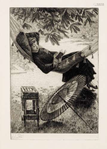 James Jacques Joseph Tissot (1836-1902); Le hamac;