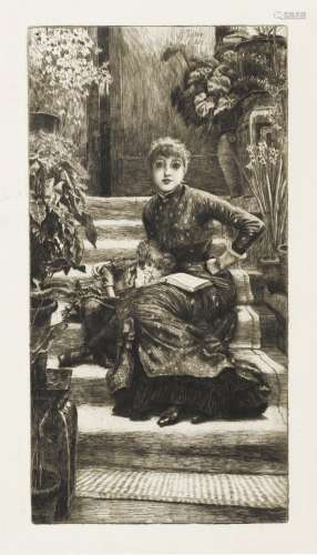James Jacques Joseph Tissot (1836-1902); Le chapeau Rubens; ...