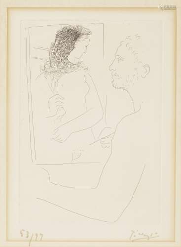 Pablo Picasso (1881-1973); Peintre devant son Tableau, from ...