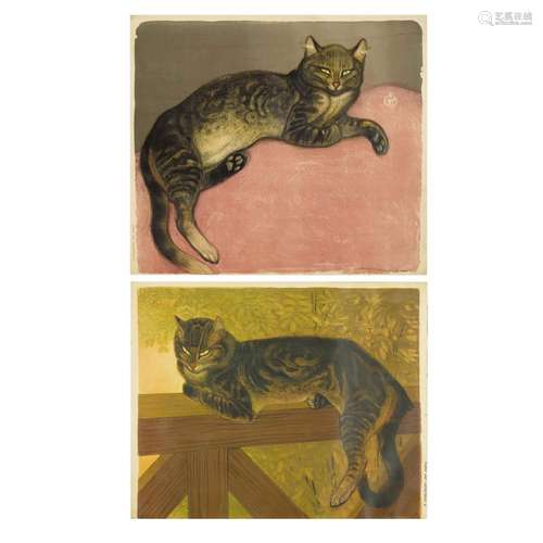 Théophile Alexandre Steinlen (1859-1923); L'Été-Chat sur une...