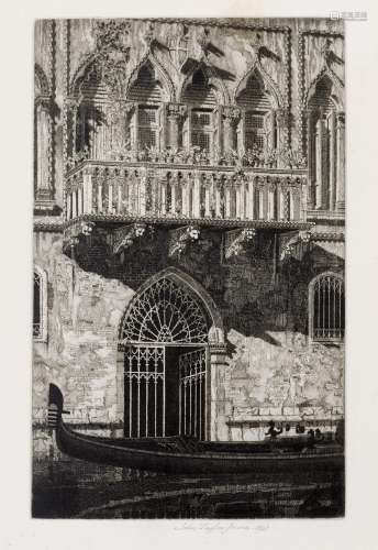 John Taylor Arms (1887-1953); The Balcony (Venetian Gateway)...