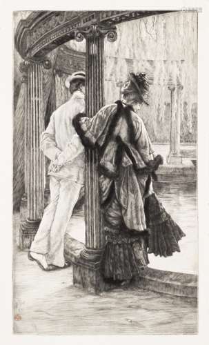 James Jacques Joseph Tissot (1836-1902); Querelle d'amoureau...