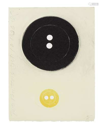 Donald Sultan (born 1951); Two Buttons;