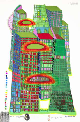 Friedensreich Hundertwasser (1928-2000); Good Morning City –...