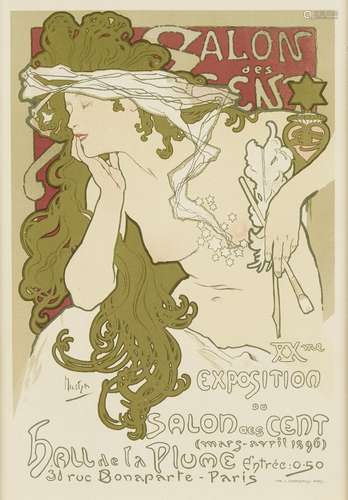 Alphonse Mucha (1860-1939); Salon des Cent, from Les Maîtres...