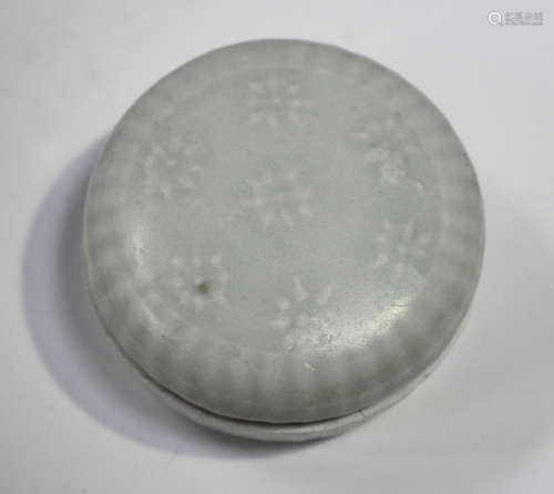 A Chinese Qingbai circular box and cover, Song dynasty, the ...