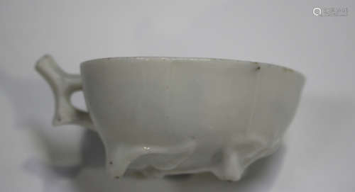 A Chinese blanc-de-Chine porcelain wine cup, Kangxi period, ...