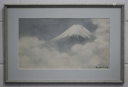 A. Yoshida - a Japanese watercolour painting on paper, early...