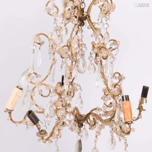 A Louis XV-style pendant chandelier, France, 20th century.