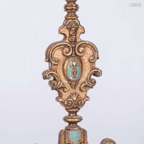 A Baroque-style lampbase, 20th century.