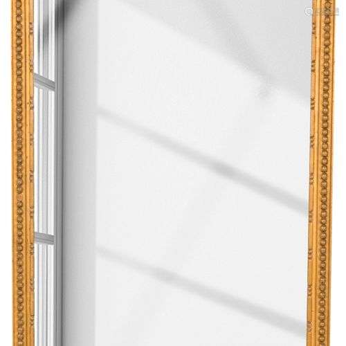 A rectangular gilt wood Louis XVI-style mirror, Dutch, 2nd h...