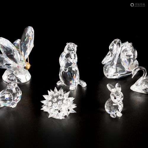 (7) Part lot Swarovski miniatures.