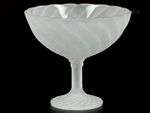 A Lalique frosted/satin glass tazza, marked: Lalique, France...