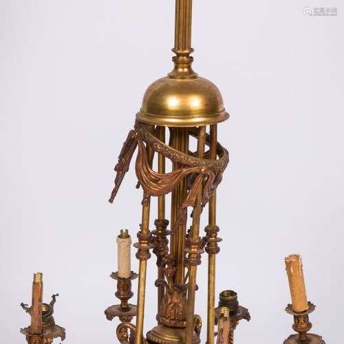 A bronze neo-Louis XVI pendant chandelier, France, 1st half ...