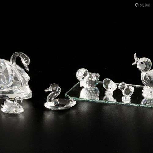 (8) piece lot of Swarovski miniatures.