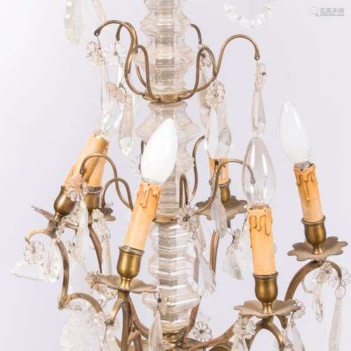 A Louis XV-style pendant chandelier, France, 20th century.