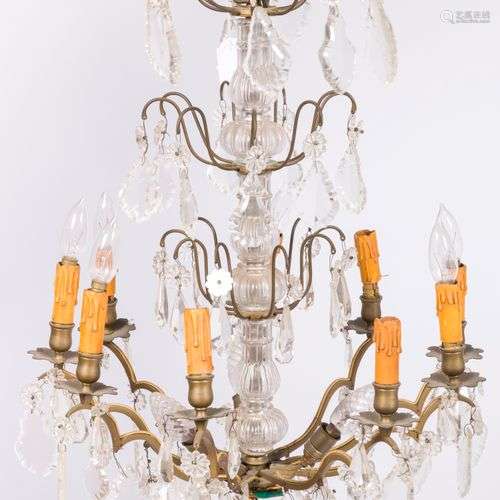 A Louis XV-style pendant chandelier, France, 20th century.