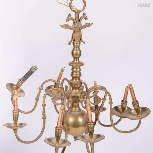 A brass chandelier, Germany, 20th century.