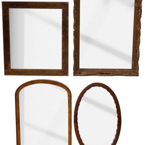 A lot comprised of (4) various mirror frames, Dutch, 20th ce...