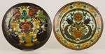 A lot of (2) earthenware plates with various decors, Arnhem ...