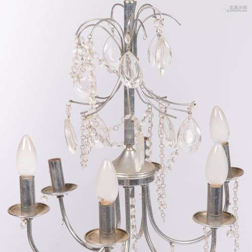 A six light hanging lamp / chandelier, 20th century.