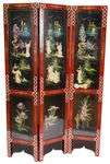 A three-fold folding screen / room divider, China, 20th cent...