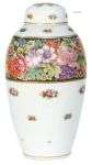 A porcelain lidded vase decorated with flowers. Tsjecho-Slov...