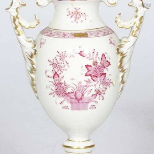 A porcelain Herend cassolette with Apponyi Purple decor, Hun...