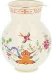 A porcelain vase with floral decoration. Meissen, 2nd half 2...