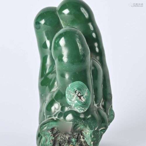 JOLIE STALACTITE MALACHITE CONGO (10cm)