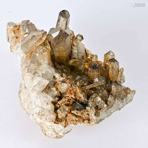 QUARTZ FUME TROU DE LA FEE LES DEUX ALPES (14cm)