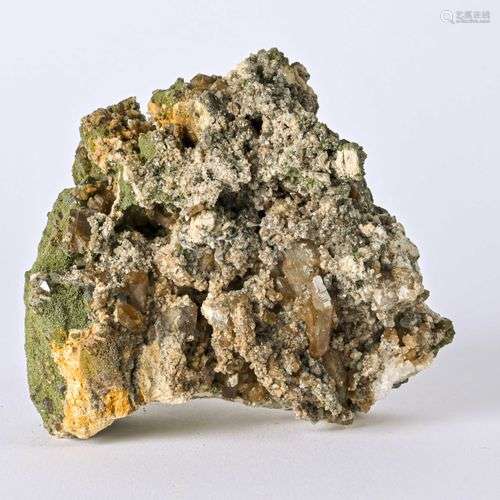 GROUPE QUARTZ ANATASE RUTILE LA MADELEINE (11cm)