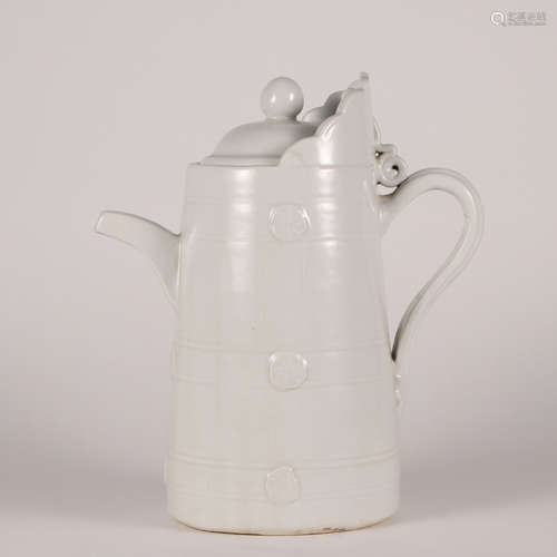 A White Glaze Monk’ Cap Jug