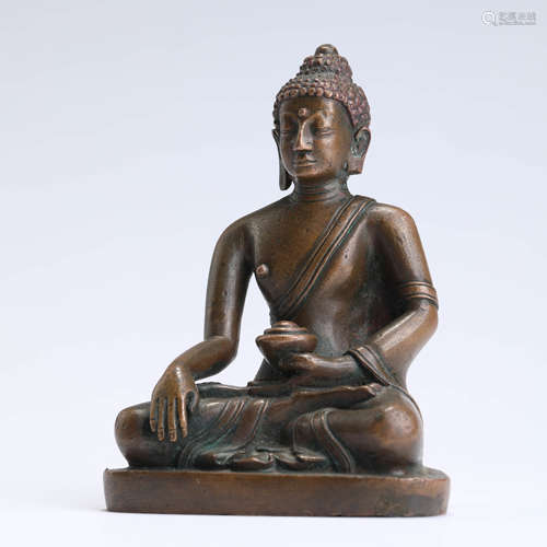 A Bronze Statue Of Medicine Buddha