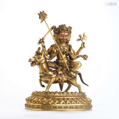 A Gilt Bronze Buddha Statue