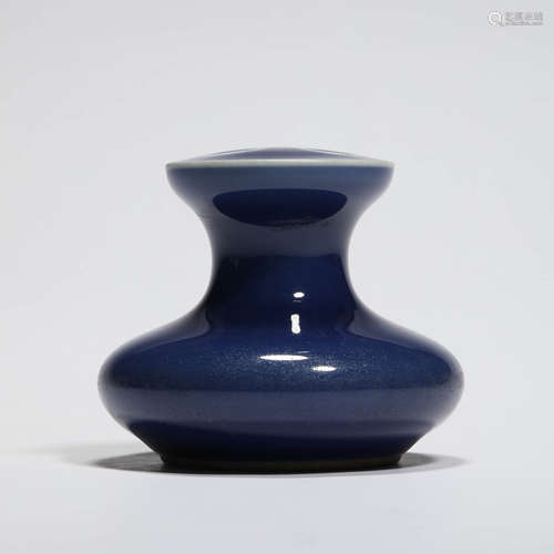 An Altar Blue Glaze Incense Holder