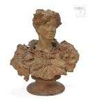 Italio CAMPAGNOLI (1859-?) Portrait de femme en buste Epreuv...
