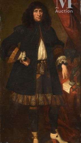 Ecole GENOISE du XVIIème siècle Portrait de Don Bartolomeo T...