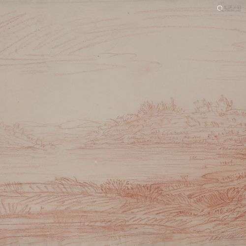 Charles François DAUBIGNY (Paris 1817 - 1878) Paysage lacust...