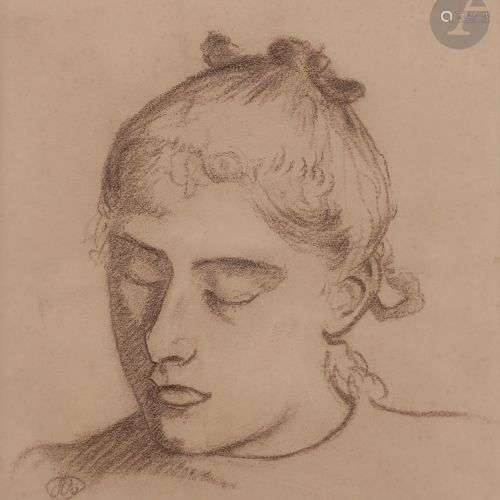 Aristide MAILLOL (Banyuls-sur-Mer 1861 - 1944) Portrait de j...