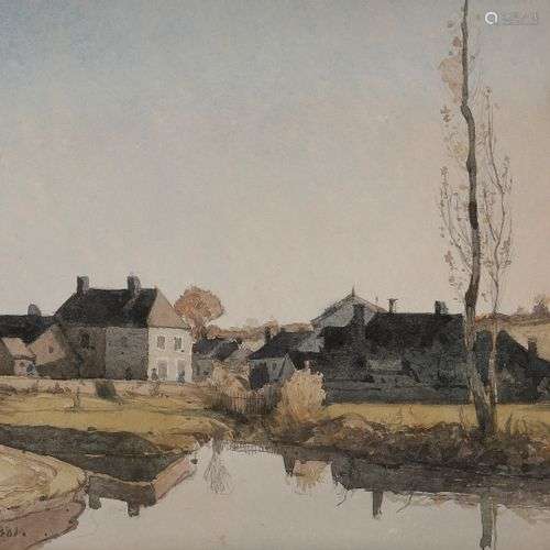 Henri-Joseph HARPIGNIES (Valenciennes 1819 - Saint-Privé 191...